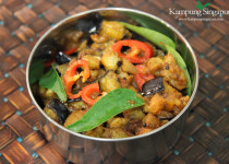 Eggplant stir fried in Mango Chutney